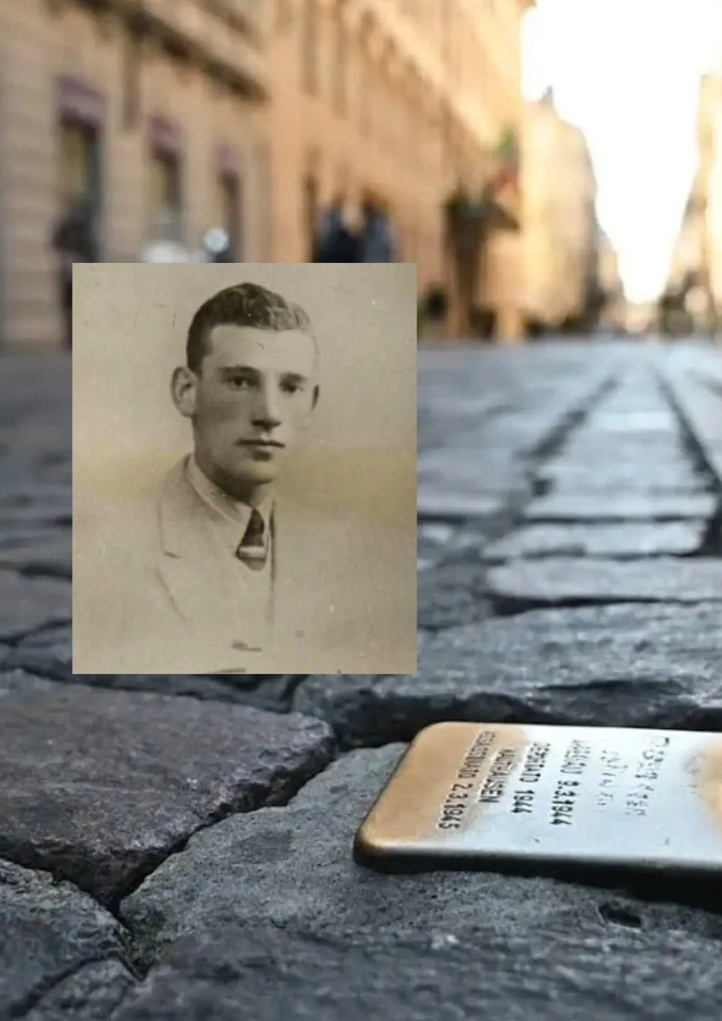 Scopertura pietra d'inciampo in memoria di Giulio Pedretti